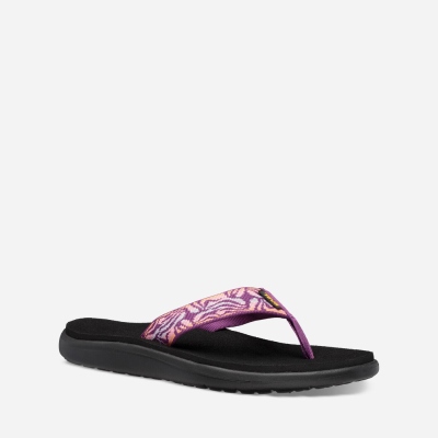 Teva Voya Women's Pink Flip Flops CA60684 Canada Clearance